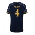 Real Madrid David Alaba #4 Kopio Vieras Pelipaita Naisten 2023-24 Lyhyet Hihat